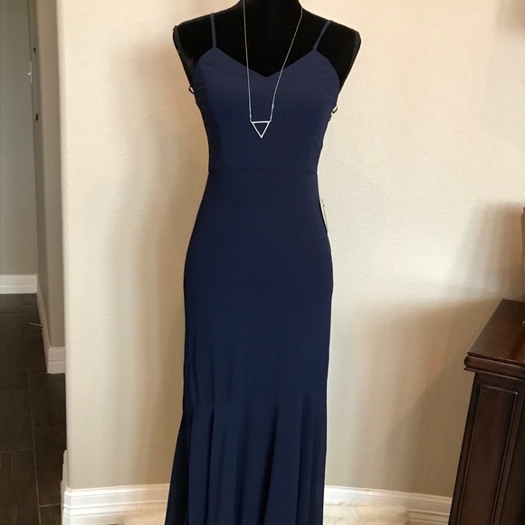 Lulus Dresses & Skirts - Lulus Navy Blue Maxi Dress
